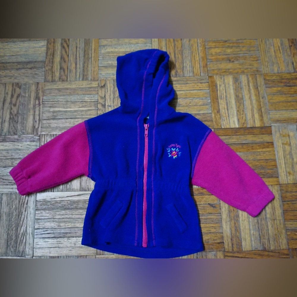 Baby B’gosh Kids' Blue and Pink Hoodie